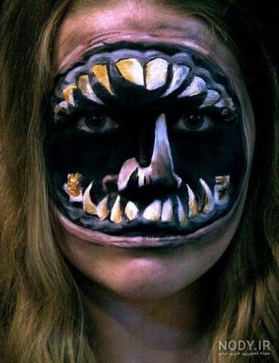 عکس ترسناک روی صورت