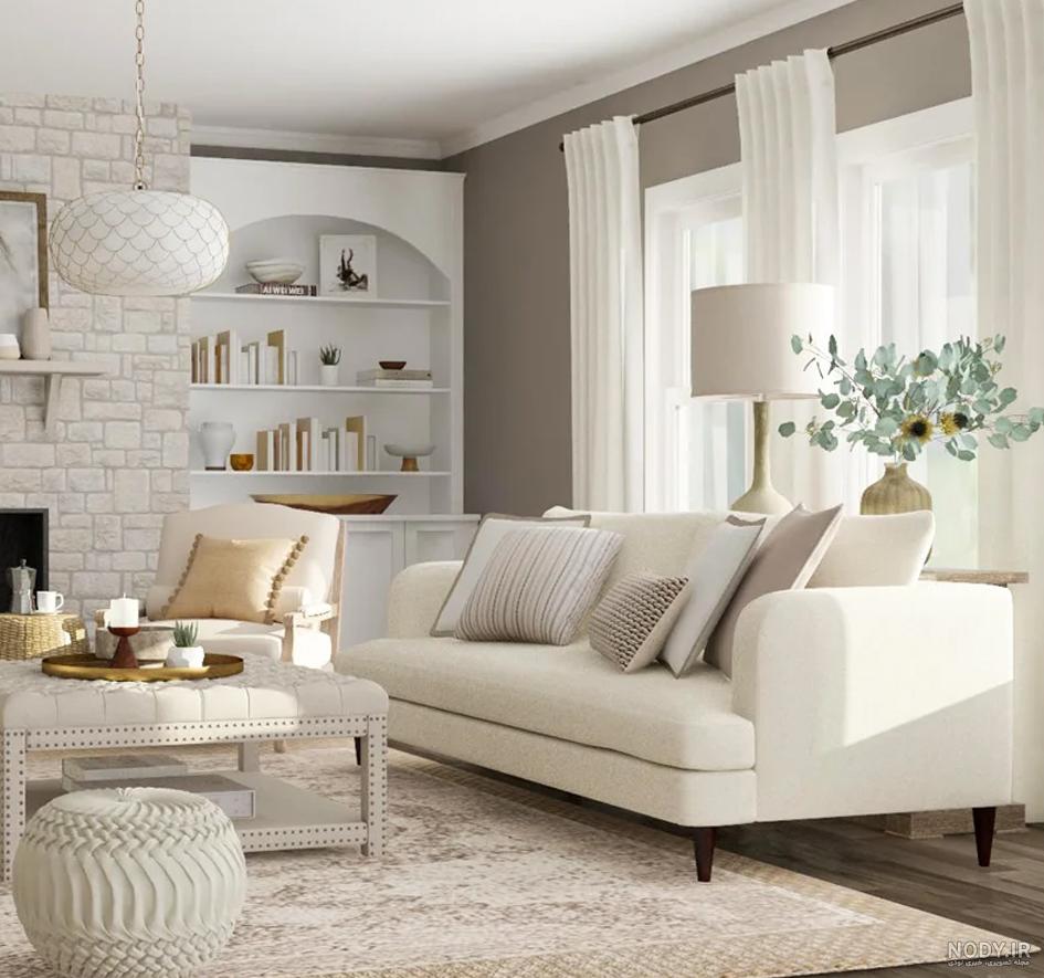 عکس کابینت رنگ شیری