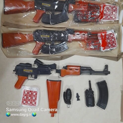 خرید و قیمت تفنگ اسباب بازی کلاشینکف AK-47 تیر ساچمه ای | ترب