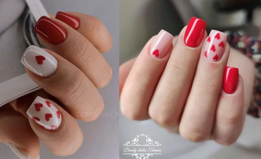 طراحی ناخن قلب ساده و فانتزی + طراحی ناخن ضربان قلب طراحی ناخن قلب ساده و فانتزی + طراحی ناخن ضربان قلب