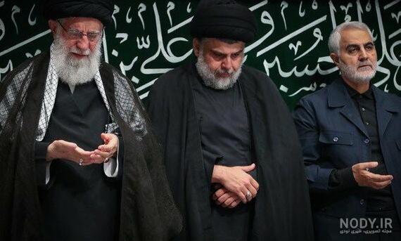 عکس حاج قاسم سلیمانی و رهبر
