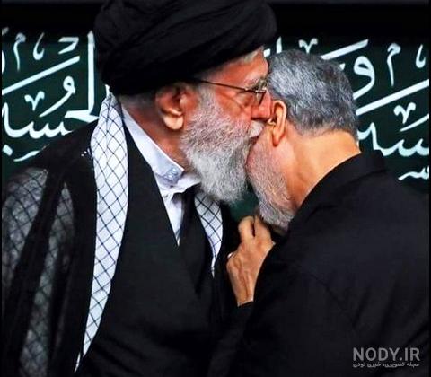 عکس سردار سلیمانی و رهبر برای پروفایل - عکس نودی