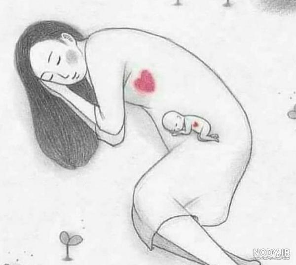 عکس نقاشی زن حامله عکس نقاشی زن حامله