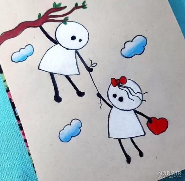 عکس نقاشی هنری دختر