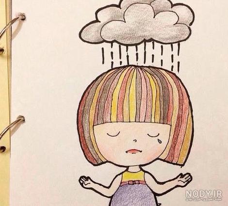 عکس نقاشی هنری دخترانه - عکس نودی