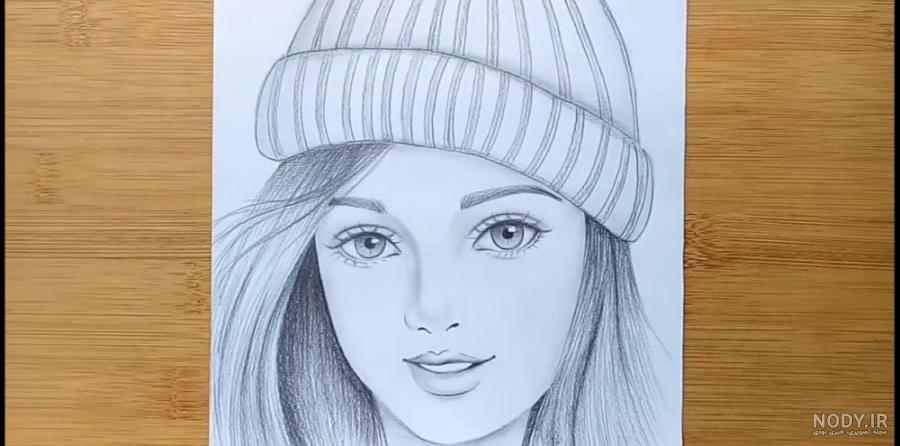 نقاشی دختر ۱۴۰۰ - عکس نودی
