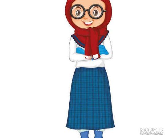 عکس دختر با حجاب مدرسه