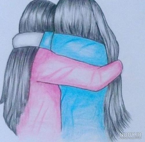 نقاشی دختر زیبا ساده - عکس نودی