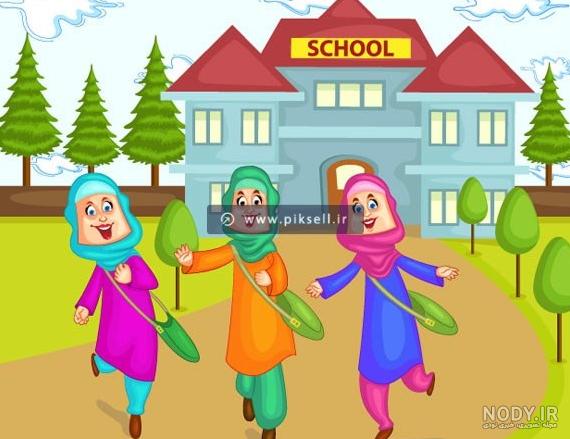 وکتور دانش آموز دختر چادری دانش آموزی ویژه مدارس و مراکز فرهنگی ...