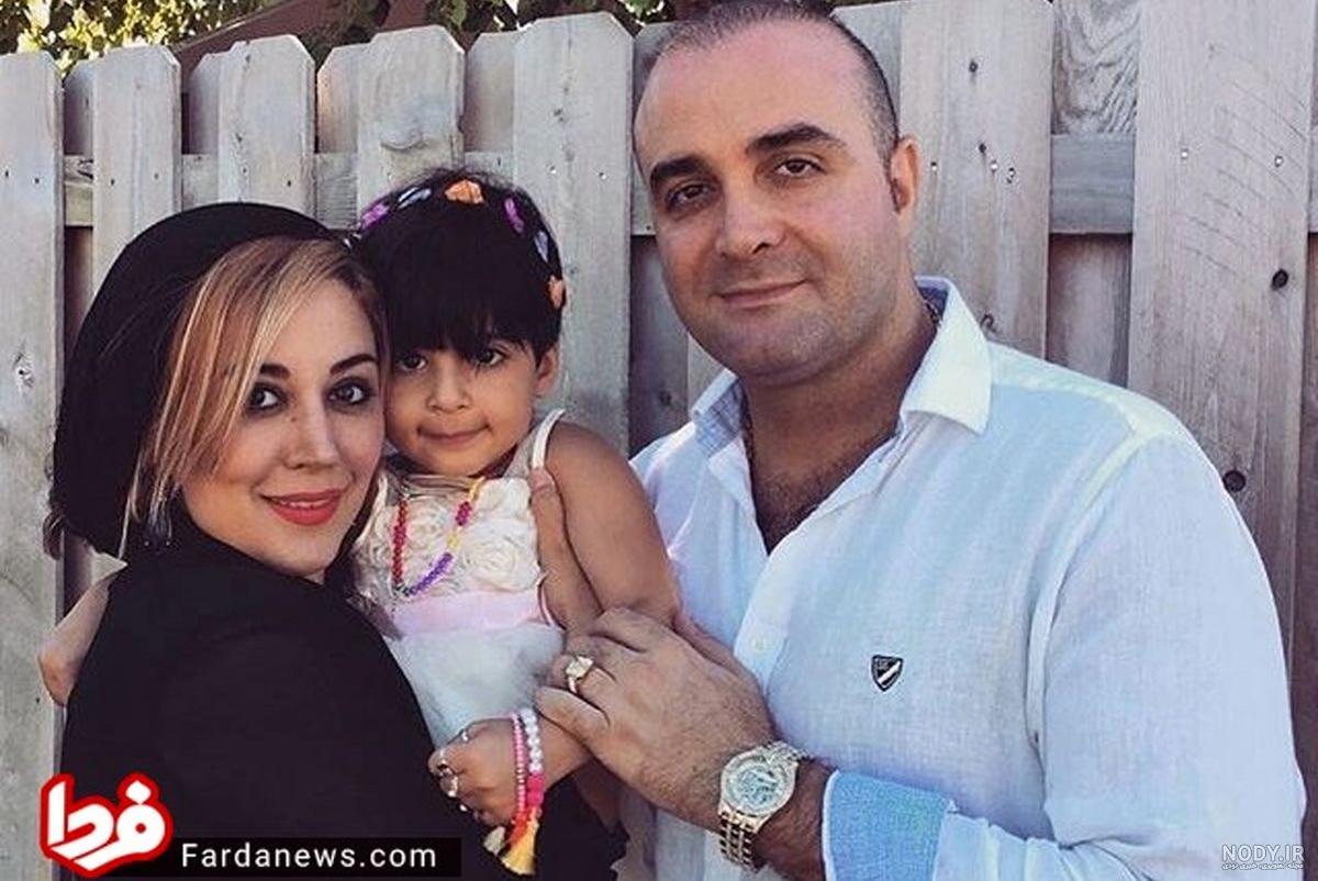 عکس: سینا سرلک در کنار همسر و دخترش