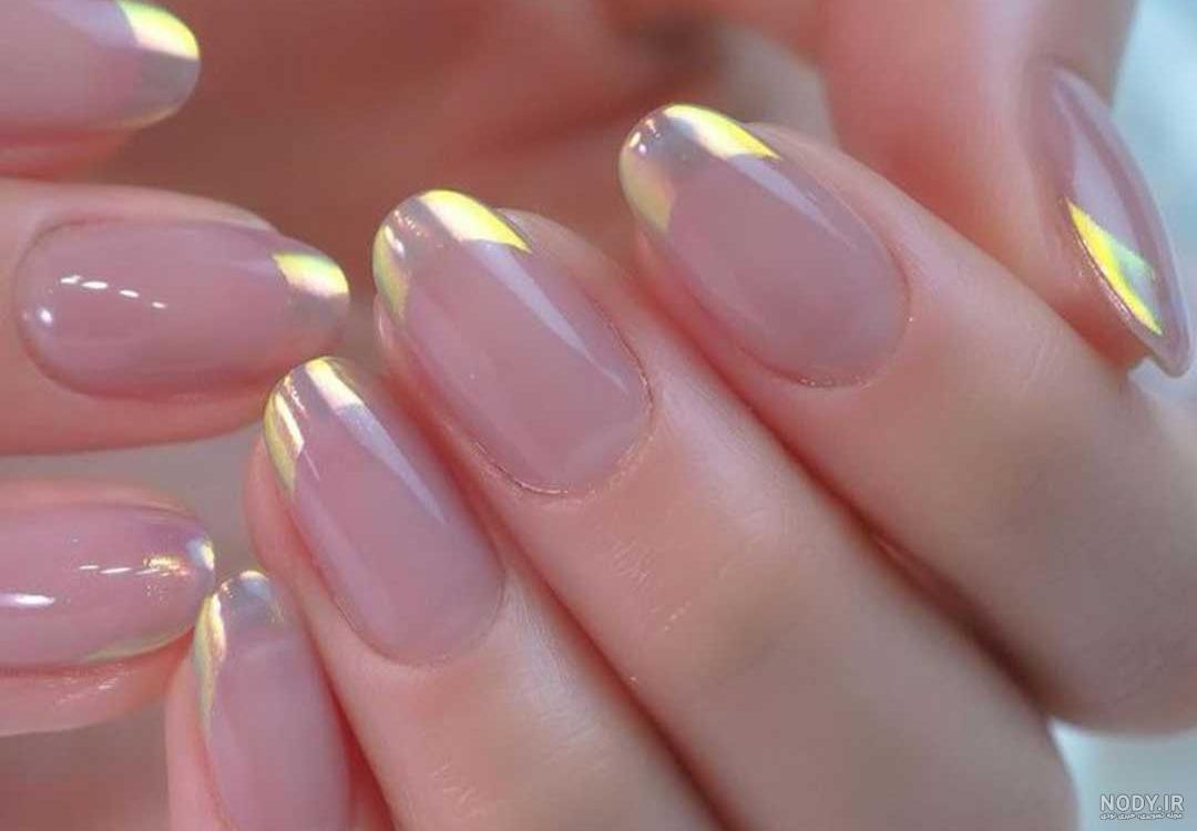 عکس رنگ ناخن هلویی