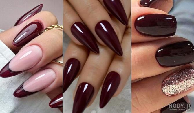عکس رنگ ناخن کالباسی
