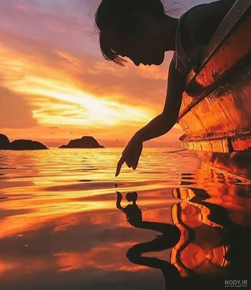 عکس عاشقانه در غروب ساحل love hands beach عکس عاشقانه در غروب ساحل love hands beach