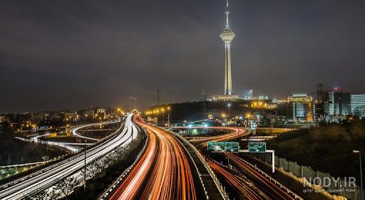 عکس جاده واقعی شب