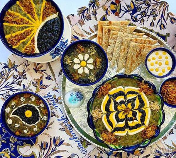 70 عکس تزیین آش رشته نذری - مجلسی - پشت پا 70 عکس تزیین آش رشته نذری - مجلسی - پشت پا
