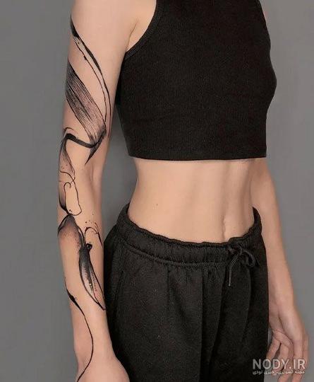 عکس تاتو روی دست دخترانه ساده