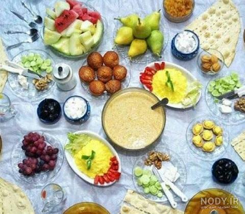 تزیین سفره افطار مجلسی و لاکچری زیبا | مدل های تزیین سفره افطار ...