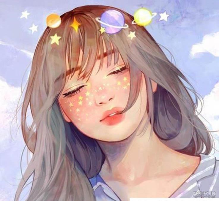 زیباترین عکس انیمه ای کیوت بنفش باحال و کم نظیر برای پروفایل