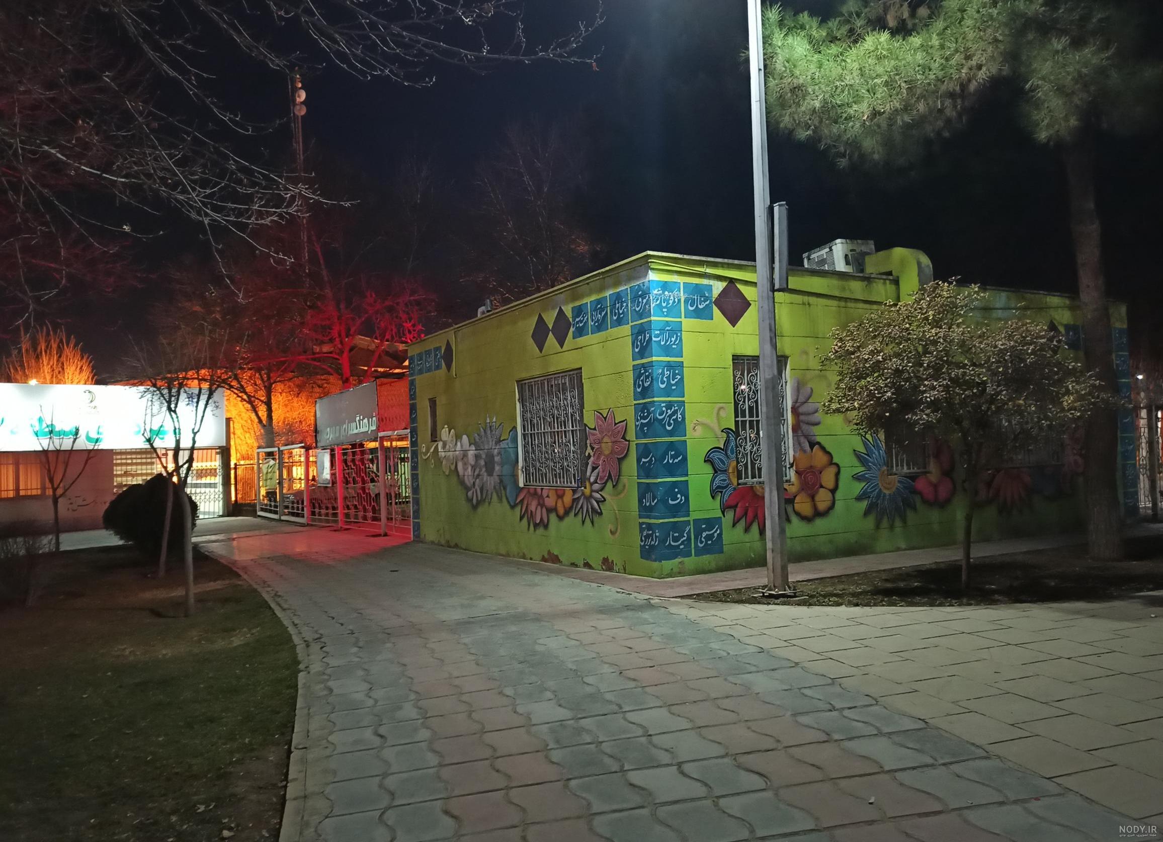 شب برفی در پارک نیاوران (عکس)
