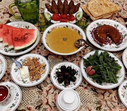 عکس تزیین سفره افطاری - عکس نودی