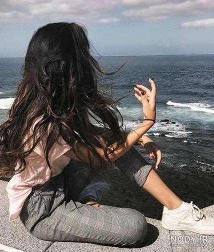 عکس دخترونه کنار دریا - عکس نودی