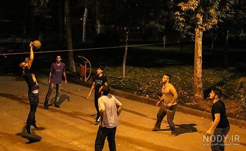 عکس شب پارک ملت مشهد