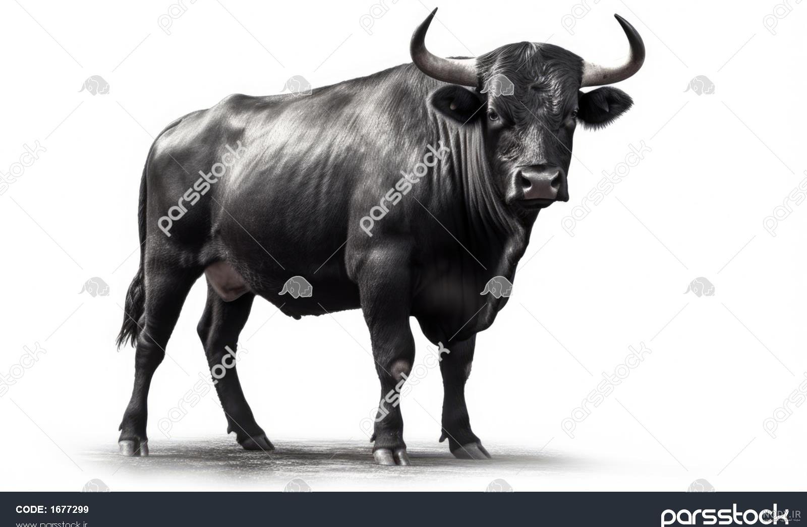 عکس مزرعه دار و گاو