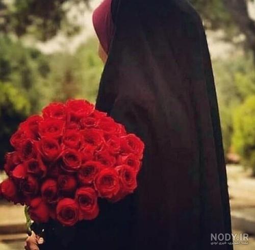 عکس پروفایل با حجاب شیک کارتونی