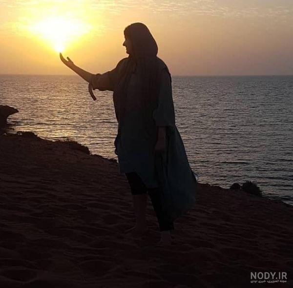 عکس پروفایل دختر زیبا کنار دریا