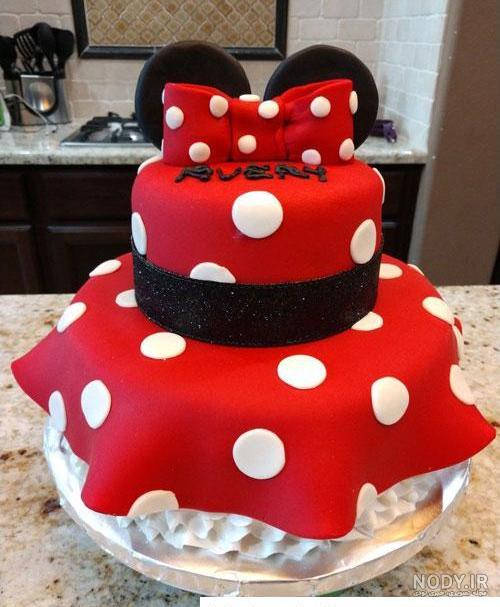 عکس کیک تولد قرمز مشکی دخترانه ❤️ [ بهترین تصاویر ]