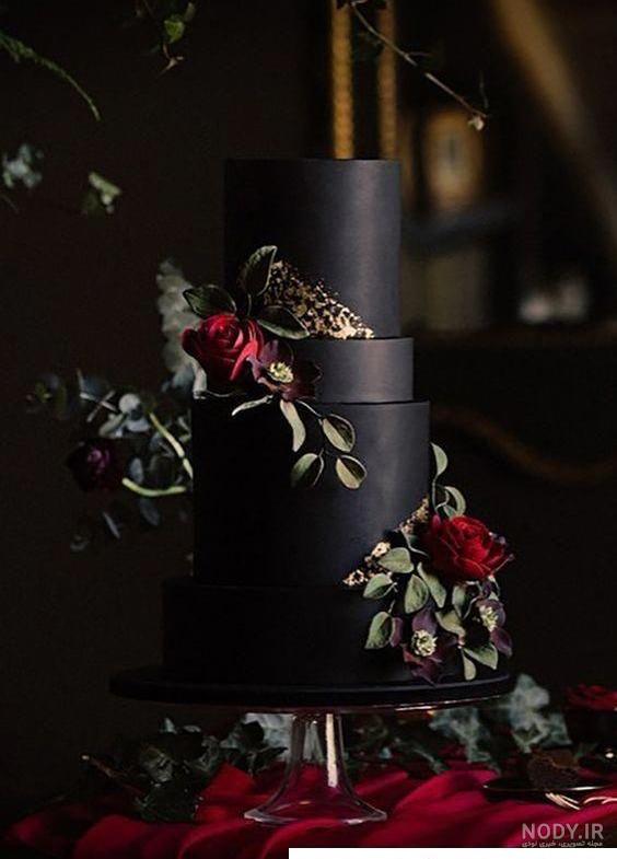 عکس کیک قرمز مشکی - عکس نودی