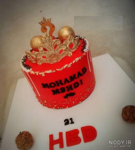 عکس کیک قرمز مشکی - عکس نودی