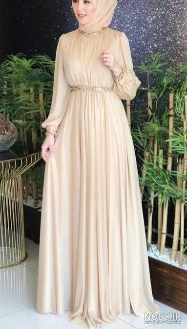 مجموعه عکس لباس مجلسی دخترانه بلند با حجاب (جدید)