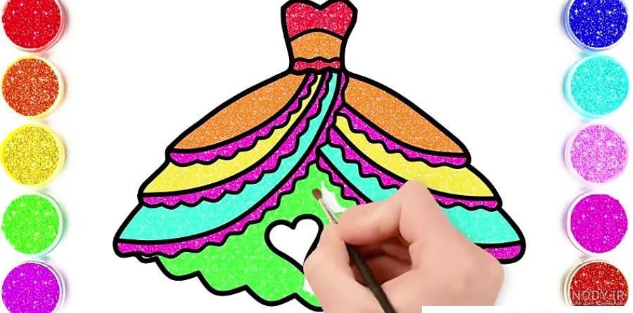 عکس نقاشی عروس و داماد ساده