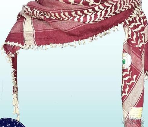 عکس حاج قاسم با چفیه