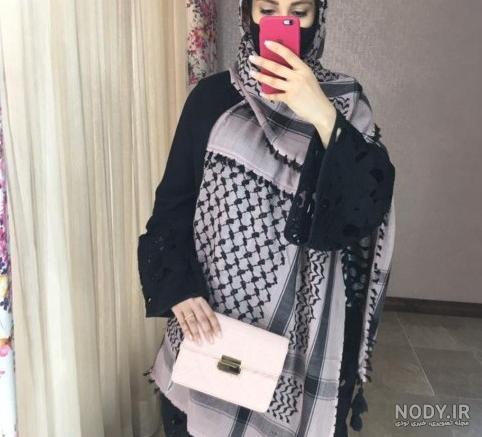 عکس حاج قاسم با چفیه به سر