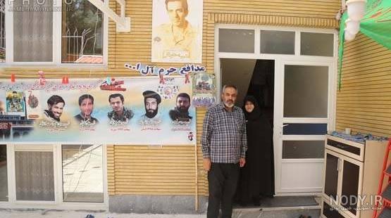 عکس حاج قاسم سلیمانی با چفیه به سر
