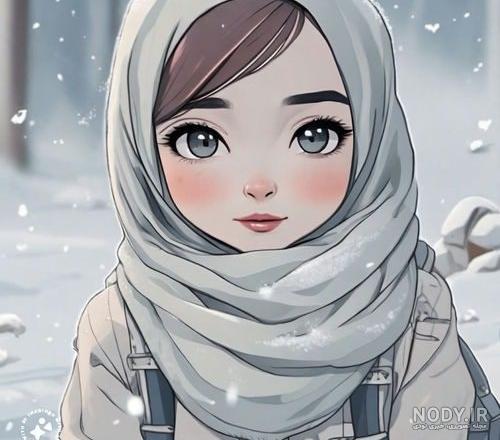 عکس رفیق با حجاب دخترانه