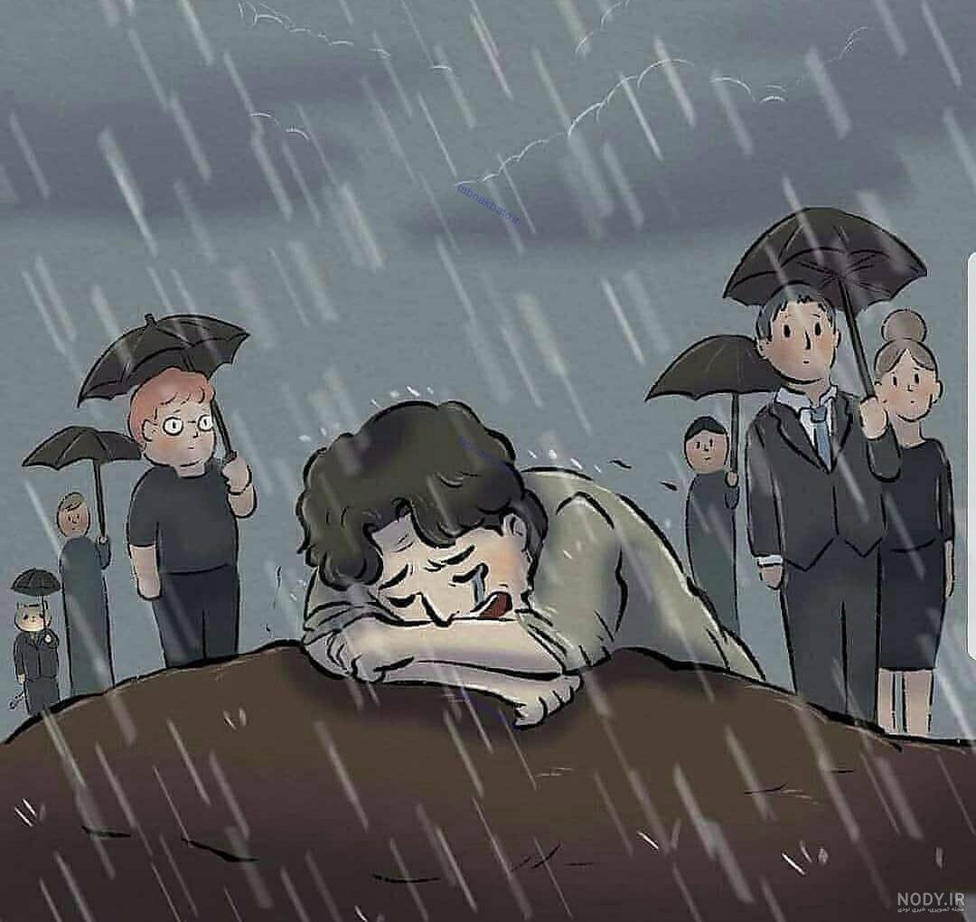 عکس سنگ قبر طنز - عکس نودی