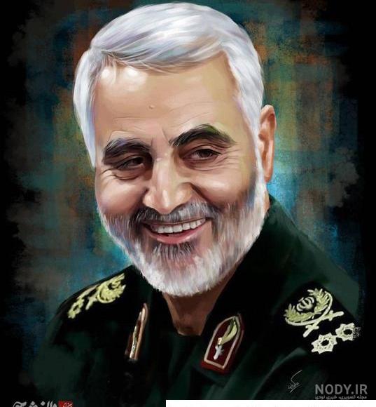 عکس نقاشی صورت قاسم سلیمانی ❤️ [ بهترین تصاویر ]