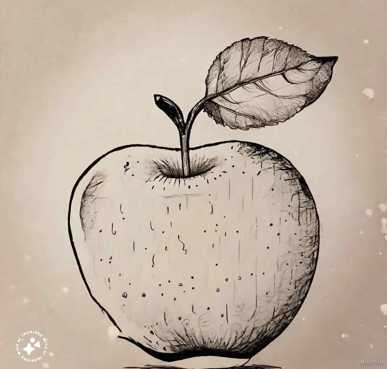 نقاشی ساده سیب برای شب یلدا - دفتر انشا نقاشی ساده سیب برای شب یلدا - دفتر انشا