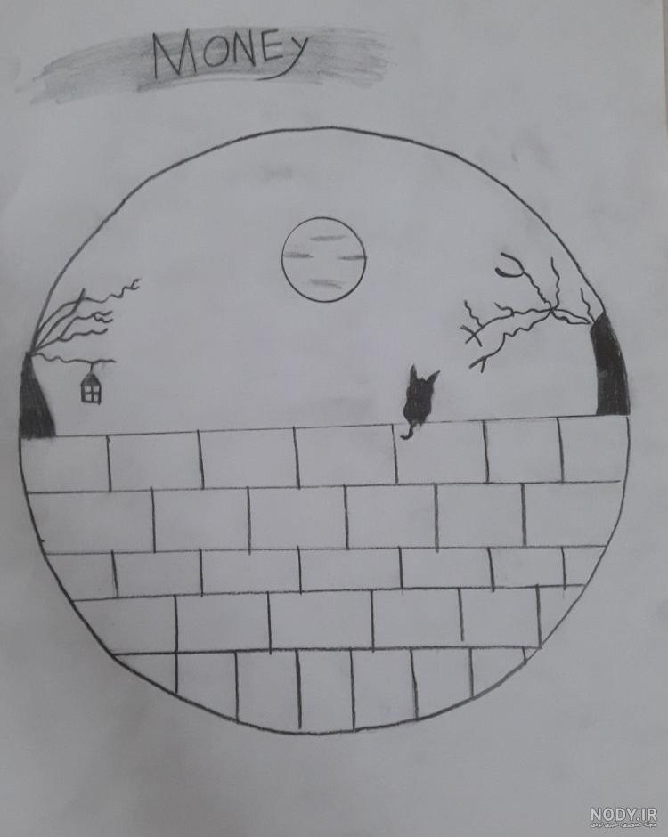 نقاشی گربه و خرگوش زیبا