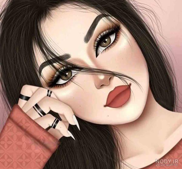 آلبوم عکس پروفایل نقاشی شده دخترونه سری (2) - تــــــــوپ تـــــــــاپ