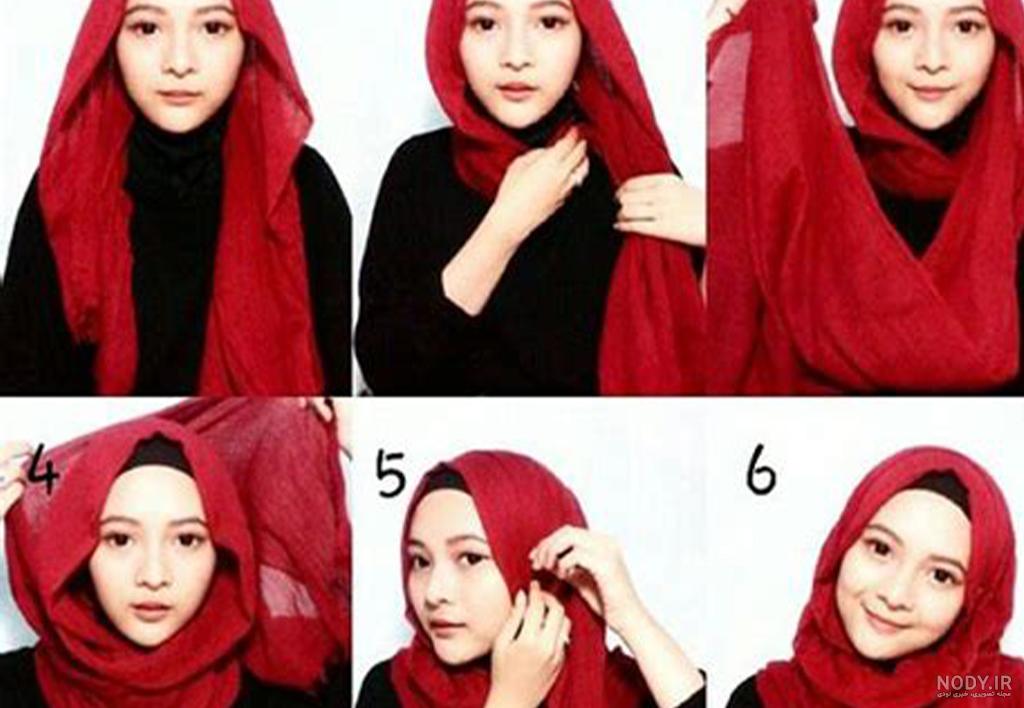 آموزش بستن شال به سبک روسری !