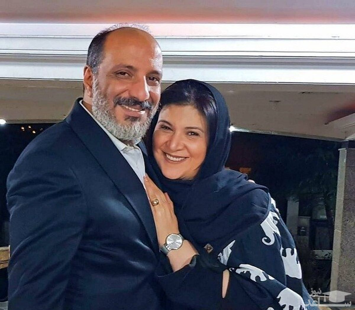 این زن هالیوودی زیبا همسر محسن تنابنده است ! + عکس نقی معمولی و ...