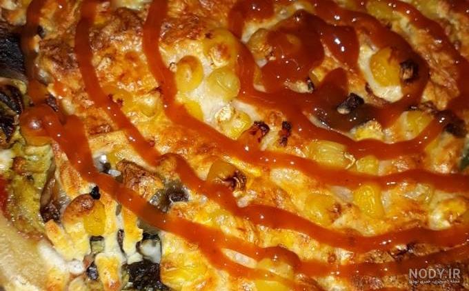 بی بی عطار | طرز تهیه پیتزا مرغ و قارچ ساده