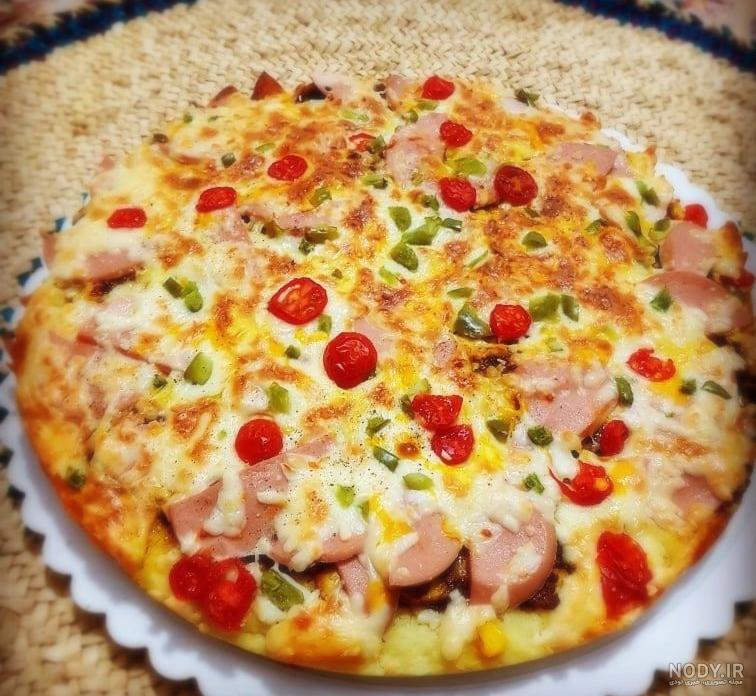 طرز تهیه کیک پیتزا ی مرغ ساده و خوشمزه توسط Bahare Arjmand - کوکپد
