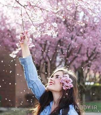 عکس بهار متن دار