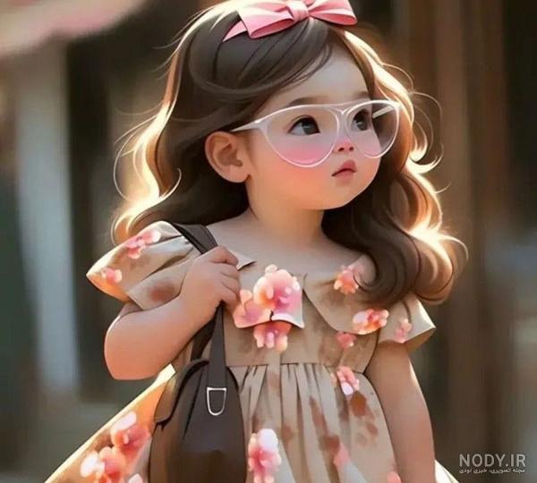 عکس دختر بچه انیمیشنی بانمک و کیوت برای پروفایل