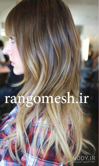عکس رنگ موی آمبره و سامبره